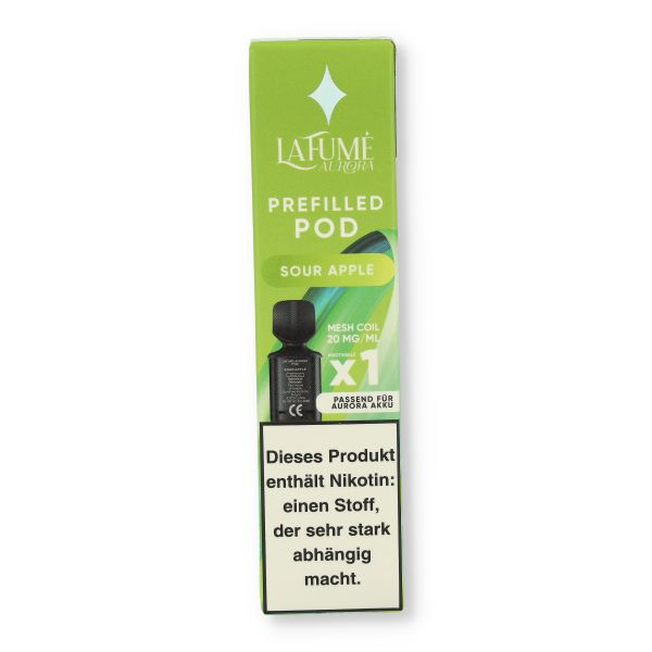 La Fume Aurora Prefilled Pod Sour Apple 2ml 20mg