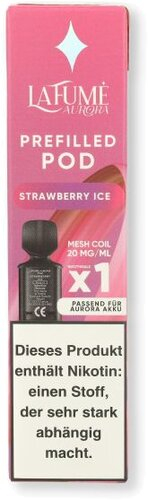La Fume Aurora Prefilled Pod Strawberry Ice 20mg La Fume Aurora Prefilled Pod Strawberry Ice 20mg