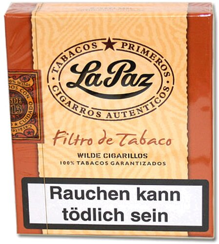 La Paz Wilde Zigarillos Filtro de Tobaco Classic La Paz Wilde Zigarillos Filtro de Tobaco Classic