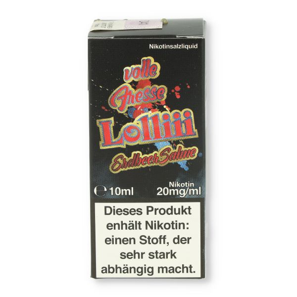 Lädla Juice volle Fresse Nikotinsalz Liquid ErdbeerSahnelolliii 10ml 20mg/ml