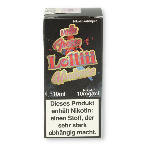 Lädla Juice volle Fresse Nikotinsalz Liquid Himbeerlolliii 10ml 10mg/ml