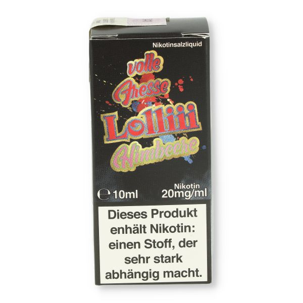 Lädla Juice volle Fresse Nikotinsalz Liquid Himbeerlolliii 10ml 20mg/ml