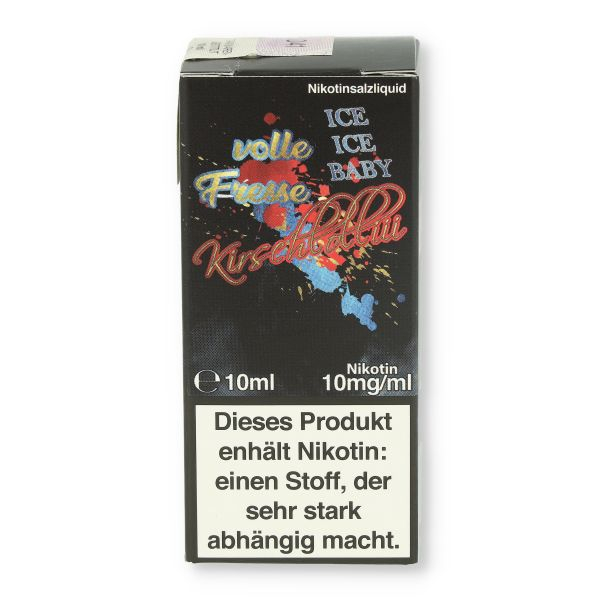 Lädla Juice volle Fresse Nikotinsalz Liquid Kirschlolliii Ice 10ml 10mg/ml