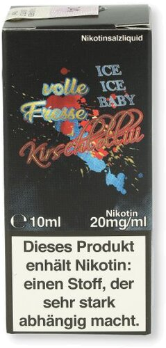 Lädla Juice volle Fresse Nikotinsalz Liquid Kirschlolliii Ice 10ml 20mg/ml