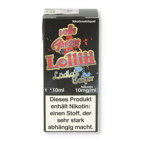 Lädla Juice volle Fresse Nikotinsalz Liquid Lädla´sEchter 10ml 10mg/ml