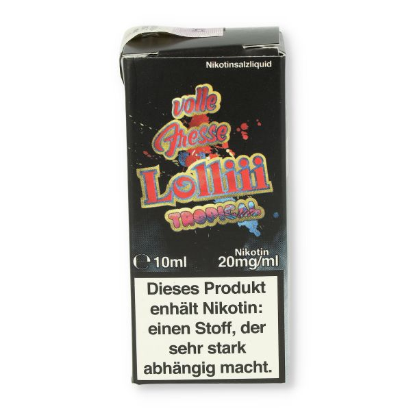 Lädla Juice volle Fresse Nikotinsalz Liquid Tropicallolliii 10ml 20mg/ml
