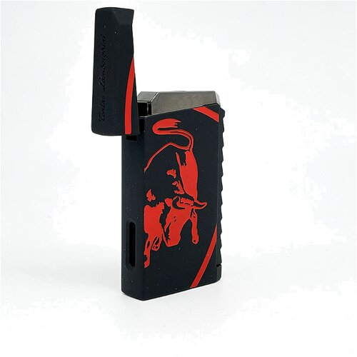 Lamborghini Toro 1-er Jet Flame Feuerzeug Schwarz