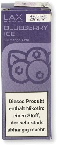 LAX Nikotinsalz Liquid Blueberry Ice 20mg/ml
