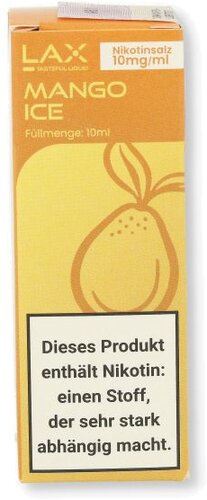 LAX Nikotinsalz Liquid Mango Ice 10mg/ml LAX Nikotinsalz Liquid Mango Ice 10mg/ml