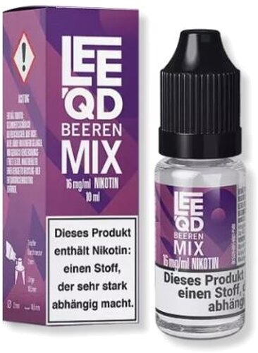 LEEQD Crazy Beeren Mix 10ml 16mg Liquid LEEQD Crazy Beeren Mix 10ml 16mg Liquid