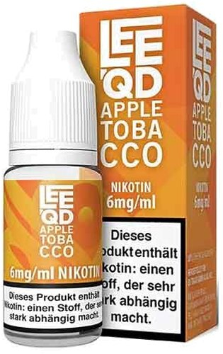 LEEQD Liquid Apple Tobacco 10ml 6mg LEEQD Liquid Apple Tobacco 10ml 6mg