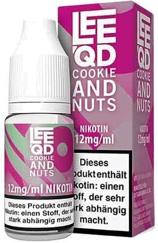 LEEQD Liquid Crazy Cookie and Nuts 10ml 12mg LEEQD Liquid Crazy Cookie and Nuts 10ml 12mg