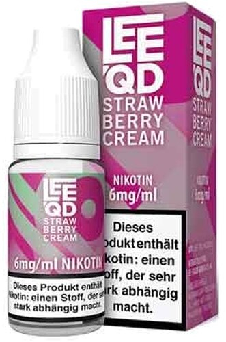 LEEQD Liquid Crazy Strawberry Cream 10ml 6mg