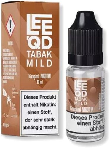 LEEQD Tabak mild 10ml 16mg Liquid LEEQD Tabak mild 10ml 16mg Liquid