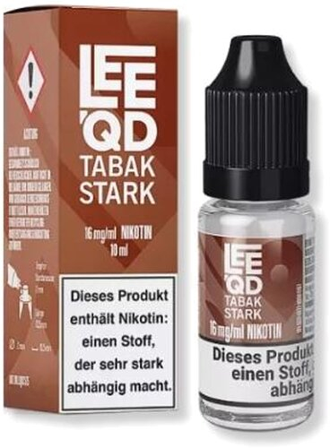 LEEQD Tabak stark 10ml 16mg Liquid LEEQD Tabak stark 10ml 16mg Liquid