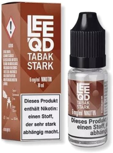 LEEQD Tabak stark 10ml 6mg Liquid LEEQD Tabak stark 10ml 6mg Liquid