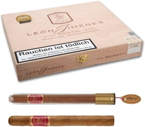 Leon Jimenes Cristal Tube 10 Stück Zigarren