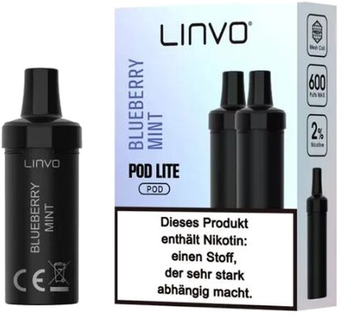 Linvo  Pod Lite Bluberry Mint 20mg Linvo  Pod Lite Bluberry Mint 20mg