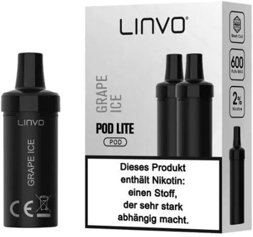 Linvo  Pod Lite Grape Ice 20mg Linvo  Pod Lite Grape Ice 20mg