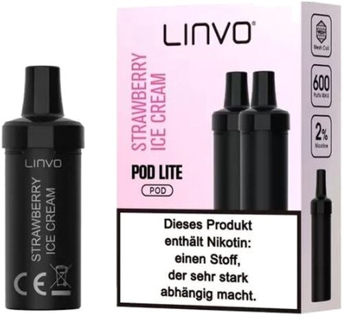 Linvo  Pod Lite Strawberry Ice Cream 20mg