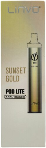 Linvo Pod Lite Sunset Gold  Akkuträger E-Zigarette mit Kartuschensystem Linvo Pod Lite Sunset Gold  Akkuträger E-Zigarette mit Kartuschensystem
