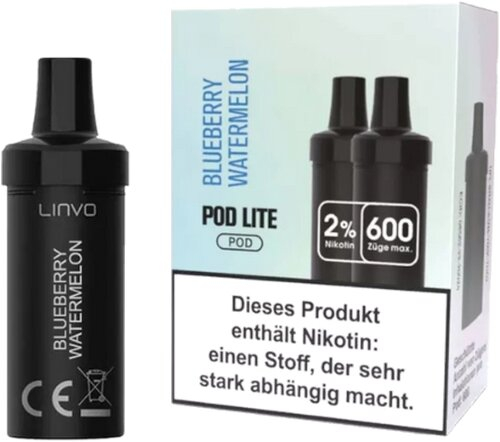 Linvo PodLite 2x2ml Blueberry Watermelon 20mg Linvo PodLite 2x2ml Blueberry Watermelon 20mg