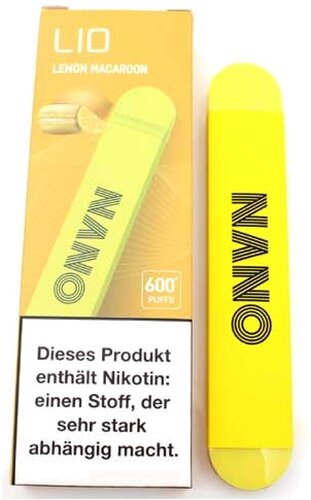 Lio Nano X 600 Einweg E-Zigarette Lemon Macaroon 20mg Lio Nano X 600 Einweg E-Zigarette Lemon Macaroon 20mg