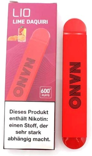 Lio Nano X 600 Einweg E-Zigarette Lime Daquiri 20mg