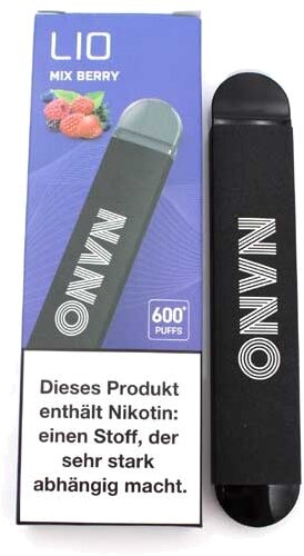 Lio Nano X 600 Einweg E-Zigarette Mix Berry 20mg