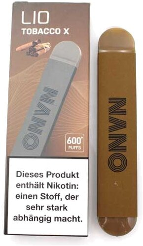 Lio Nano X 600 Einweg E-Zigarette Tobacco X 20mg