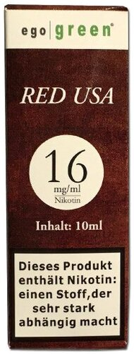 Liquid Ego Green Red USA Tobacco 16mg Nikotin