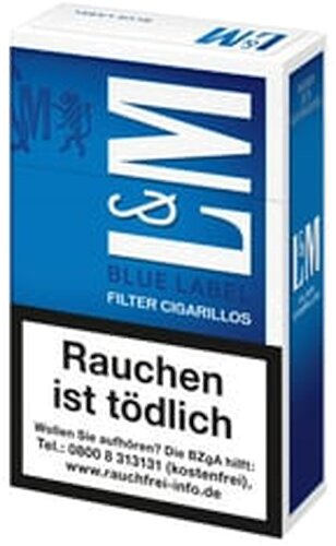L&M Filterzigarillos blau mit Naturdeckblatt 17er