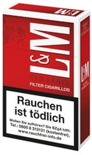L&M Filterzigarillos Red mit Naturdeckblatt 17er