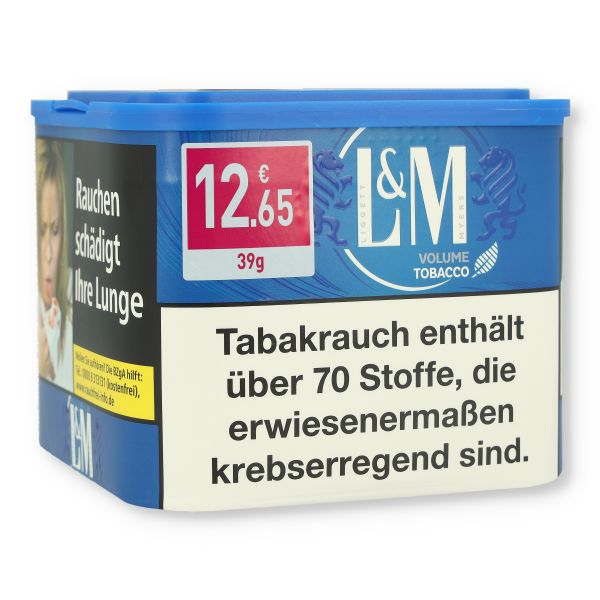 LM Volumentabak Blau 39g Dose Zigarettentabak