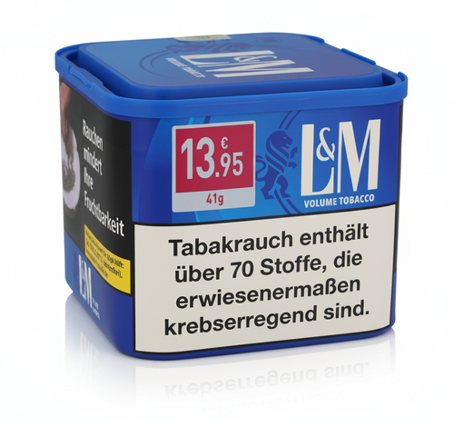 LM Volumentabak Blau 41g Dose Zigarettentabak