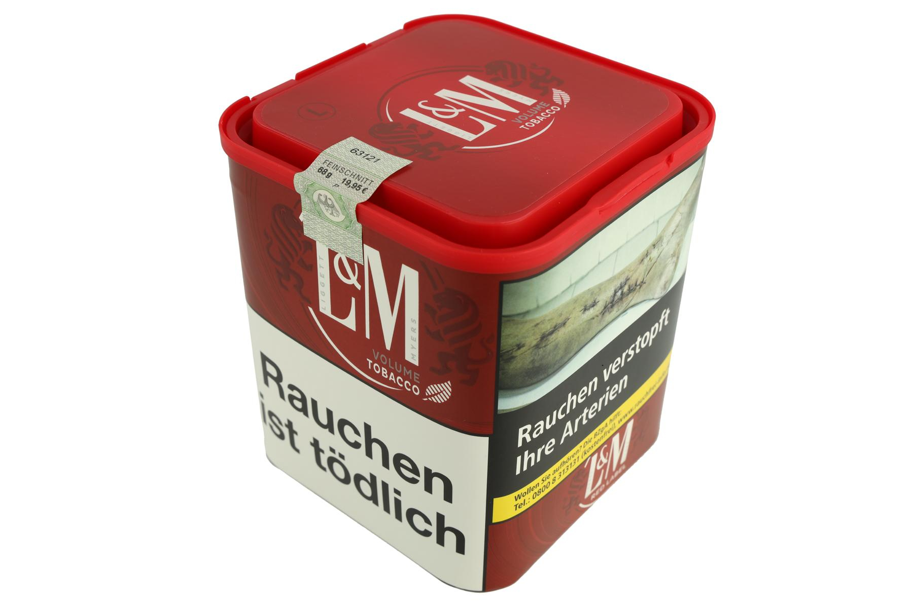 LM Volumentabak Rot 65g Dose Zigarettenabak