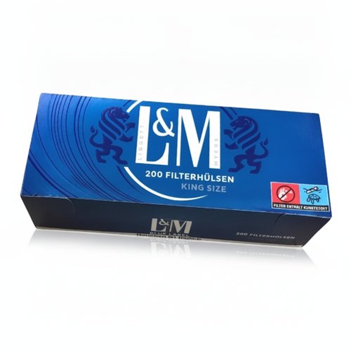 L&M Zigarettenhülsen Blue Label 200 Stück