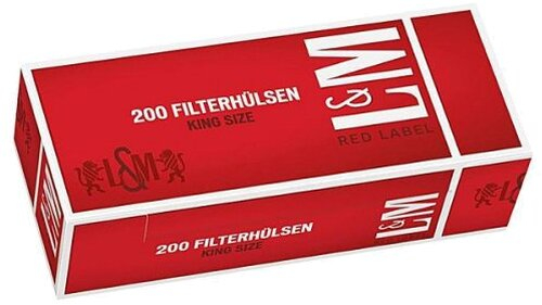 L&M Zigarettenhülsen Red Label 200 Stück