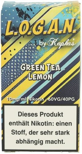 L.O.G.A.N. by Kapkas Green Tea Lemon Nikotinsalzliquid 10mg
