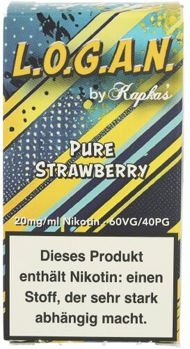 L.O.G.A.N. by Kapkas Pure Strawberry Nikotinsalzliquid 20mg