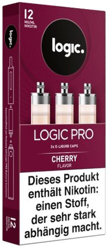 LOGIC PRO Caps Cherry Kirsch Liquid-Kapseln für E-Zigarette Logic Pro 12mg LOGIC PRO Caps Cherry Kirsch Liquid-Kapseln für E-Zigarette Logic Pro 12mg