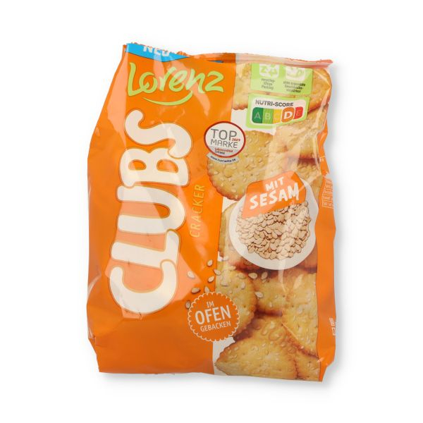 Lorenz Clubs Cracker mit Sesam 180g