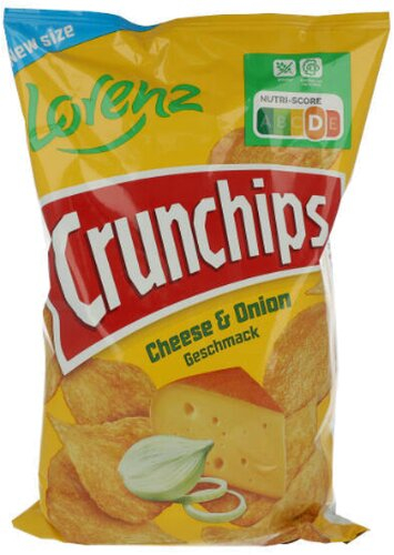 Lorenz Crunchips Cheese and Onion 150g Tüte Lorenz Crunchips Cheese and Onion 150g Tüte