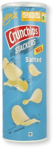 Lorenz Crunchips Stackers Salted 175g Lorenz Crunchips Stackers Salted 175g
