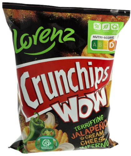 Lorenz Crunchips WOW Jalapeno 110g Chips Tüte Lorenz Crunchips WOW Jalapeno 110g Chips Tüte