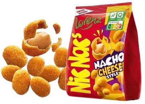 Lorenz Nic Nac's Erdnüsse im Teigmantel Nacho Cheese 110g Lorenz Nic Nac's Erdnüsse im Teigmantel Nacho Cheese 110g