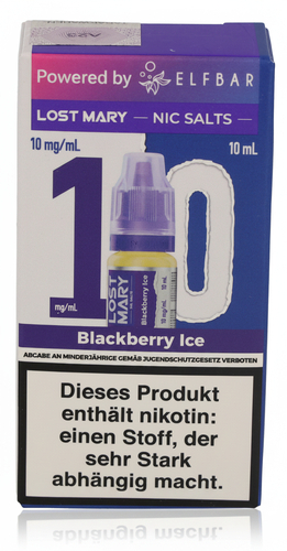 Lost Mary Nikotinsalz Liquid Blackberry Ice 10ml 10mg/ml