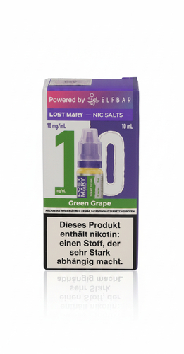 Lost Mary Nikotinsalz Liquid Green Grape 10ml 10mg/ml