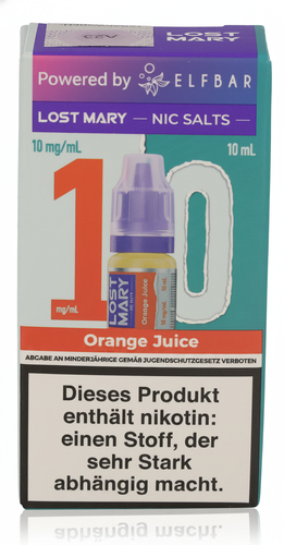 Lost Mary Nikotinsalz Liquid Orange Juice 10ml 10mg/ml