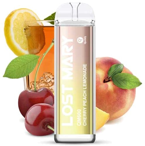 Lost Mary QM600 CP Einweg E-Zigarette Designed by Elfbar Cherry Peach Lemonade 20mg Lost Mary QM600 CP Einweg E-Zigarette Designed by Elfbar Cherry Peach Lemonade 20mg
